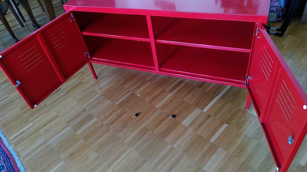 Metallschrank Ikea "PS" rot Kaufen auf Ricardo