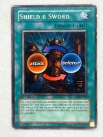 Seltene Yu-Gi-Oh! Karte "Shield & Sword" Sammlerstück