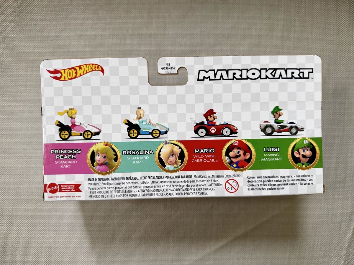 Hot Wheels Modellini d'auto: Hot Wheels MarioKart 4er Pack – Nuovo e nell'imballaggio originale da Oberembrach venduto da theZaz 2