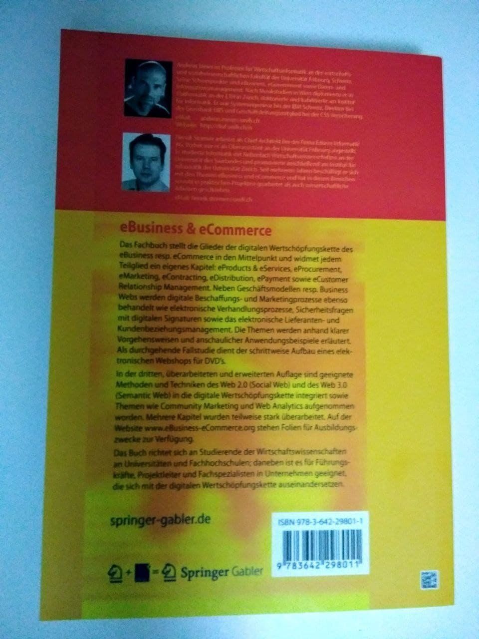 Libri: eBusiness & eCommerce – Nuovo (secondo la descrizione) da Horgen venduto da mar_8rbw 1