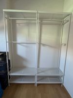 2x Garderobenständer mit Schuhablage, weiß,