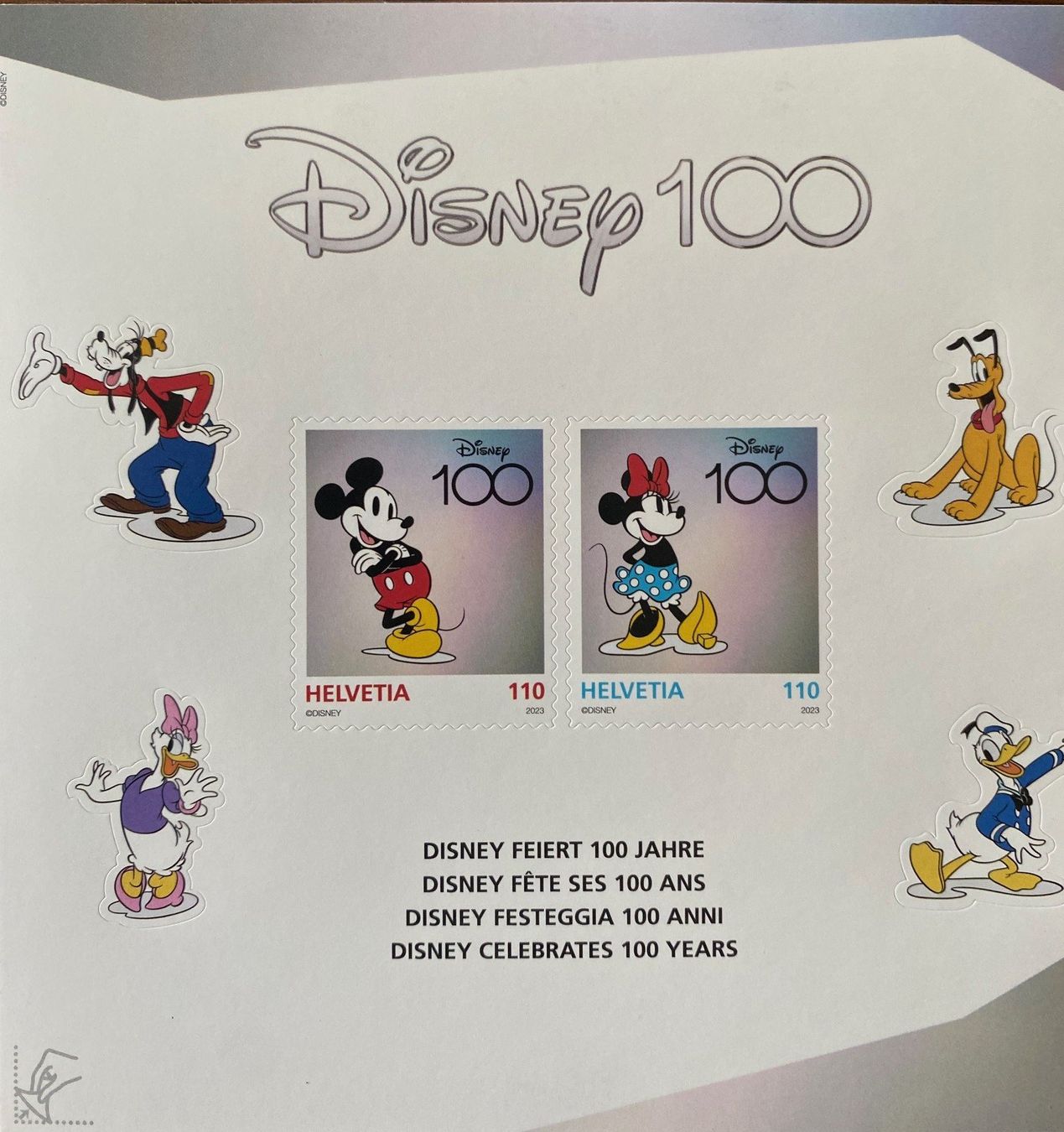 Tous les timbres: Sonderblock Disney 100. Postfrisch – D'occasion à Aedermannsdorf par Sennahoy11 1