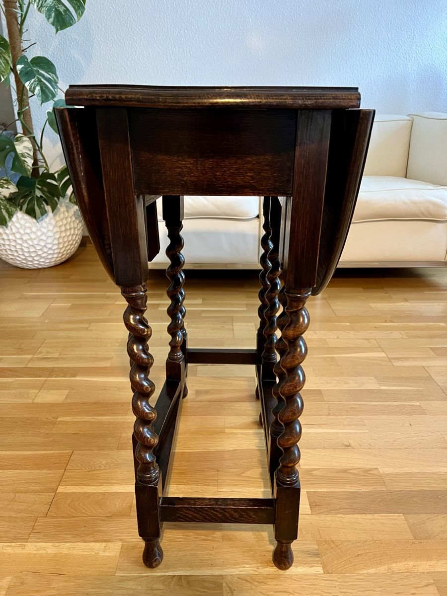 Tische: Antiker Gateleg Klapptisch aus Eiche, Vintage – Gebraucht aus Basel von Bettybooo 7