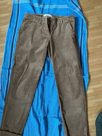 braune cordhose brax in modischem look größe 26