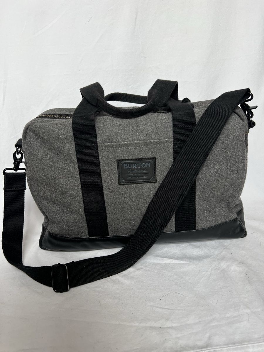 Burton Borse: Burton Bag Wool & Leather Computer Work Office Grey – Nuovo (secondo la descrizione) da Ecublens VD venduto da staceys.stuff 2