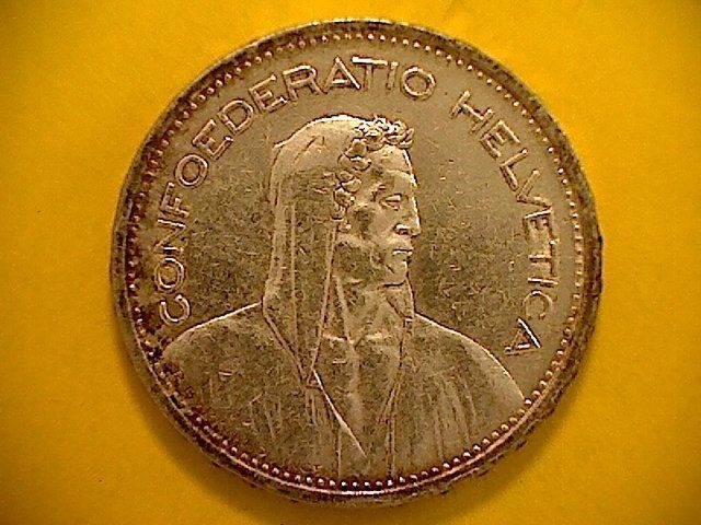 Alle Münzen: 5 Fr. 1953 – Gebraucht aus Buchs AG von Ged8 1