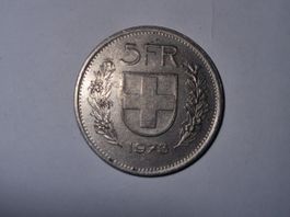 Pièce de 5 francs Suisse de 1973.