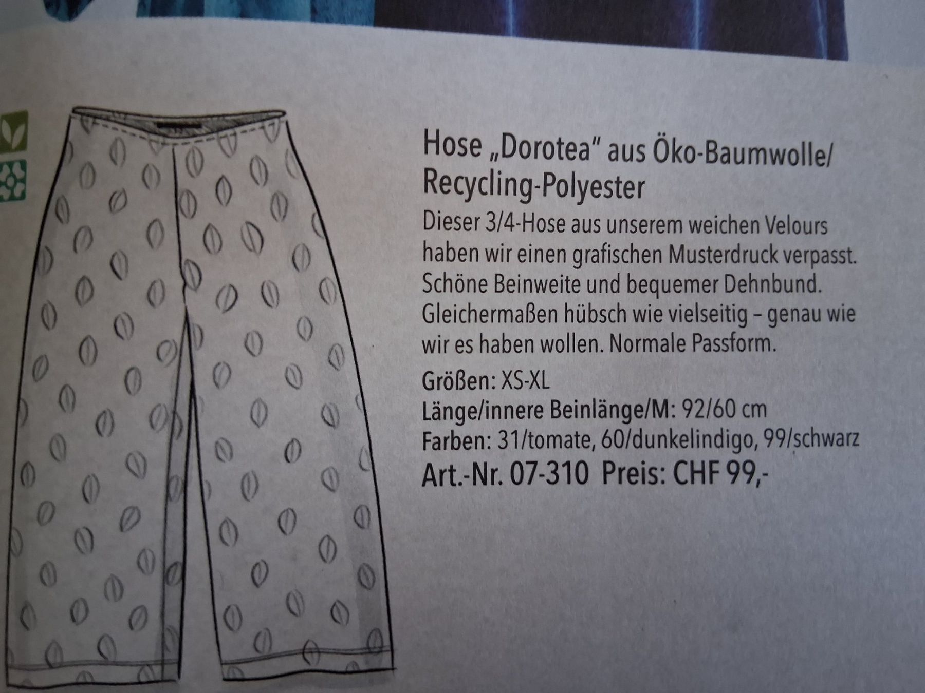 Gudrun Sjöden Hosen: Gudrun Sjödén Samthose M – Gebraucht aus Bern von mijfu 3