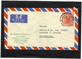 Ganzsachen Brief Rolex Schlup+Co. Rado 1970 Pakistan Lengnau