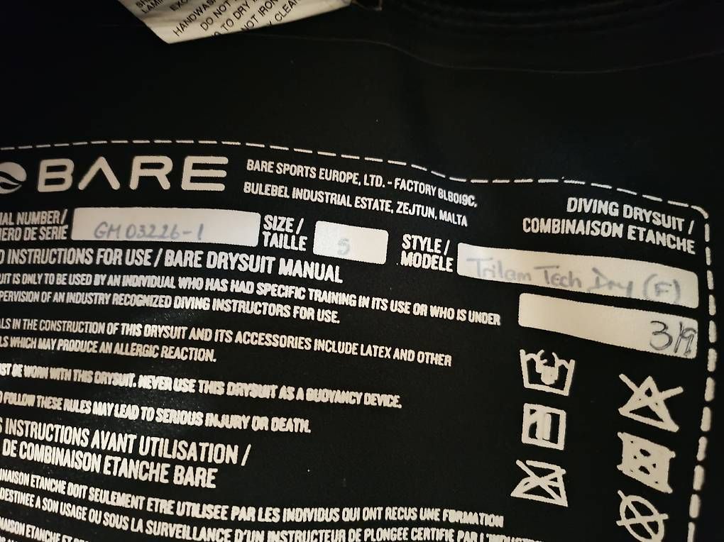 Mute per immersioni: Bare Trilam Tech S  – Usato da Galmiz venduto da Galou 3