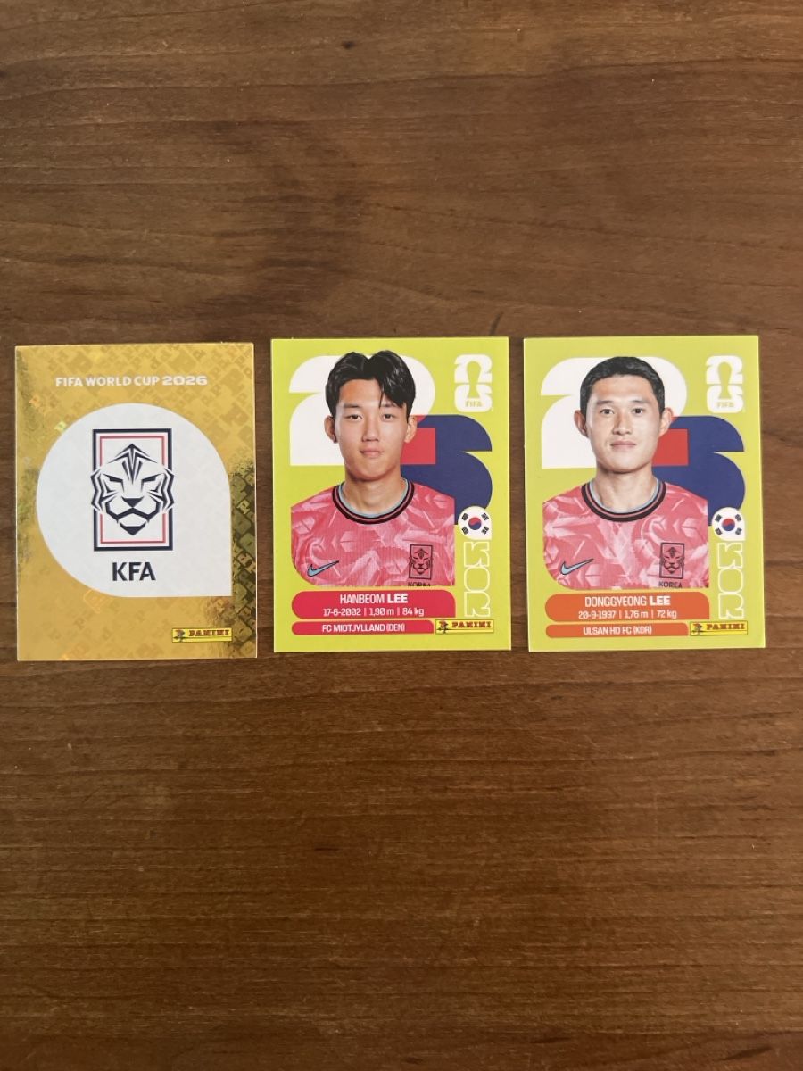 Panini Sammelbilder & Trading cards: Panini Südkorea – Neu (gemäss Beschreibung) aus Baar von Maexe01