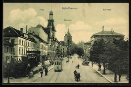 Schaffhausen, Post, Obertor, Bahnhof, St