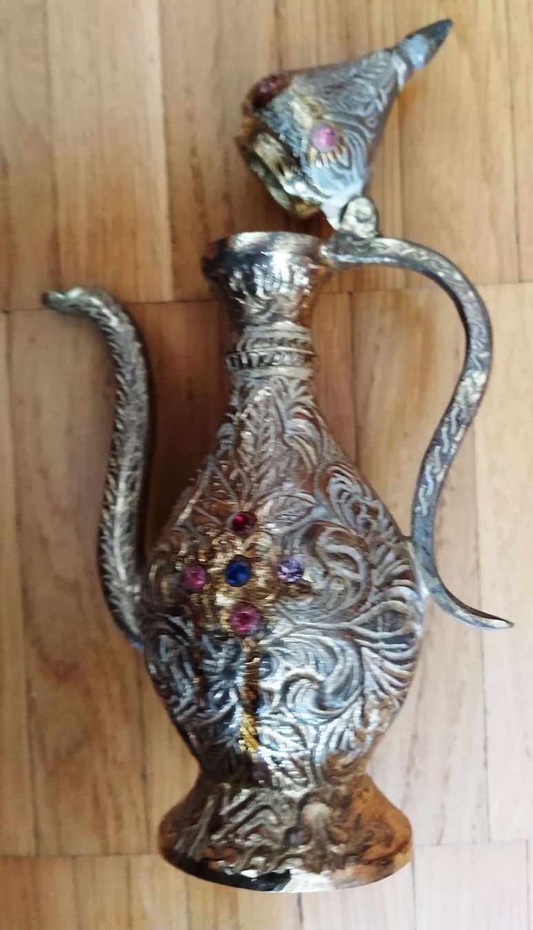 Caraffe: Karaffe / Krug mit Tablet aus Messing - Grösse 15.5 cm - – Nuovo (secondo la descrizione) da Zürich venduto da 1980ale 3