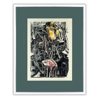 Pericle Fazzini - Studio-Interieur Original-Lithographie1/30