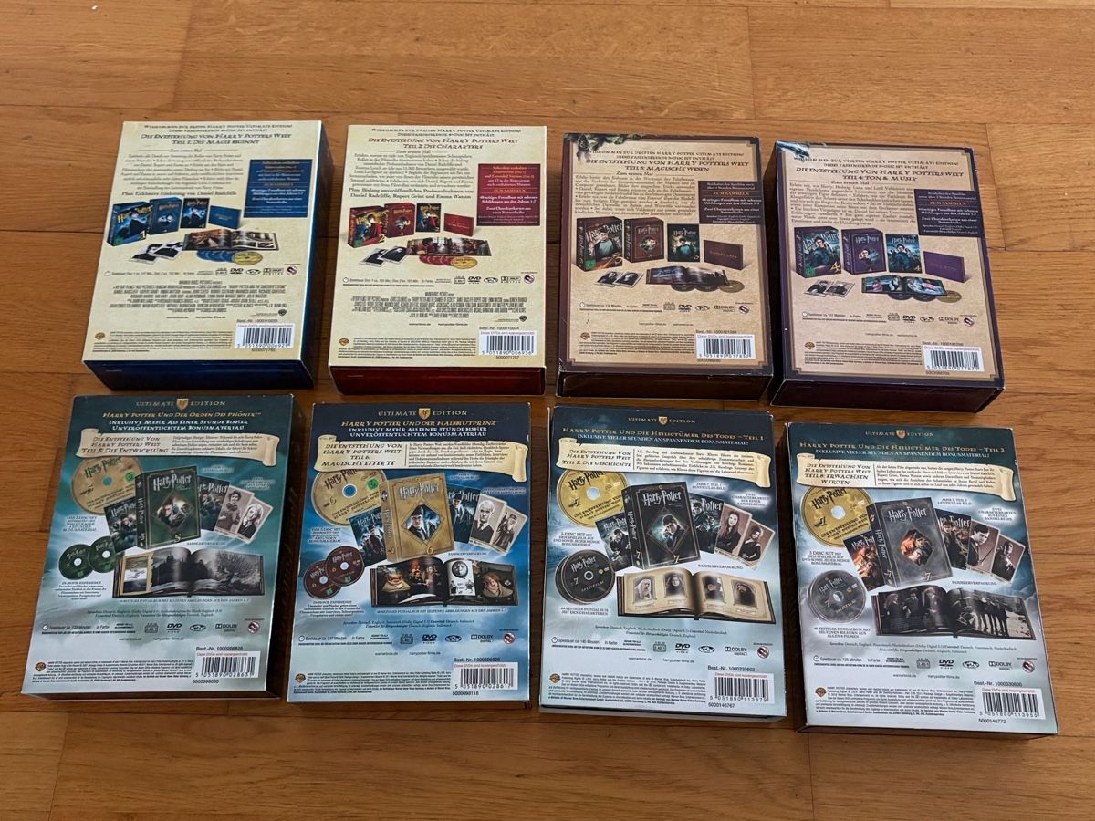 Tous les DVDs: Harry Potter DVD Ultimate Edition, komplett – D'occasion à Zürich par Dudu2020 1