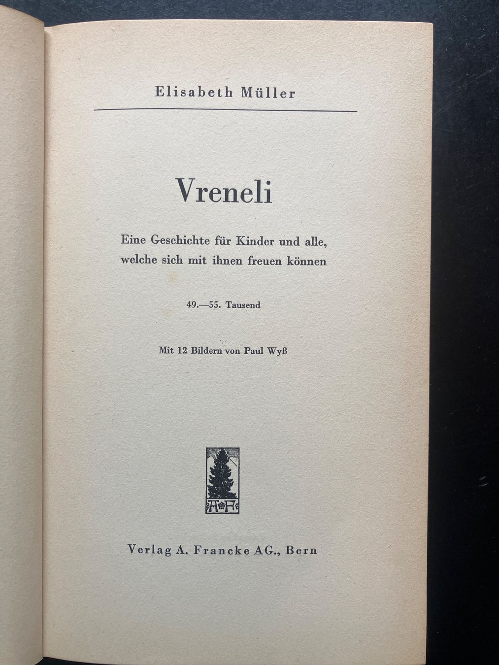 Libri: Vreneli, E. Müller, 1951 – Usato da Wangen ZH venduto da day01 1