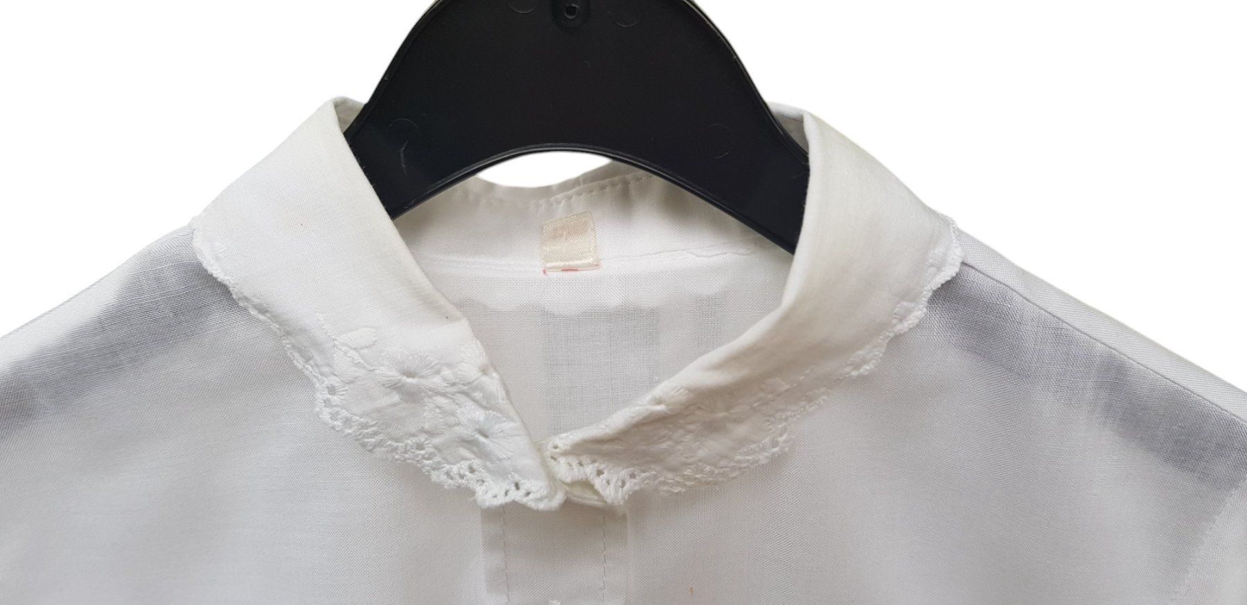 Camicette, T-shirt & Top: Bluse Kinderbluse weiss Vintage Gr. 128 – Usato da Mörschwil venduto da lindaswunderkiste 1