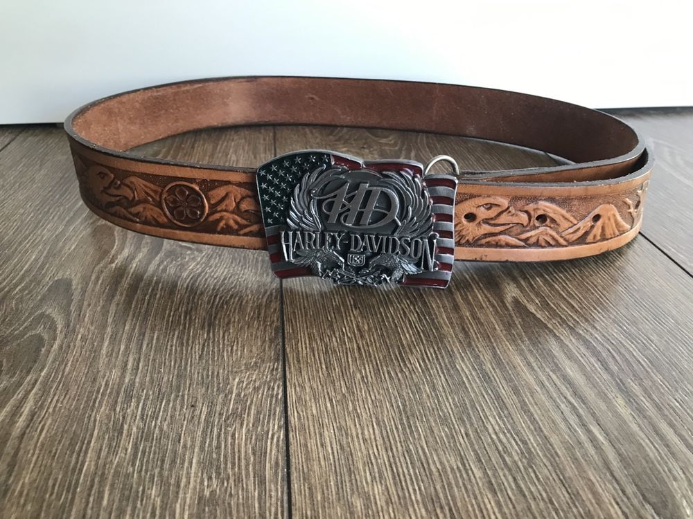 Boucle De Ceinture Vintage Harley Davidson – Laiton Aigle – 1979 – USA