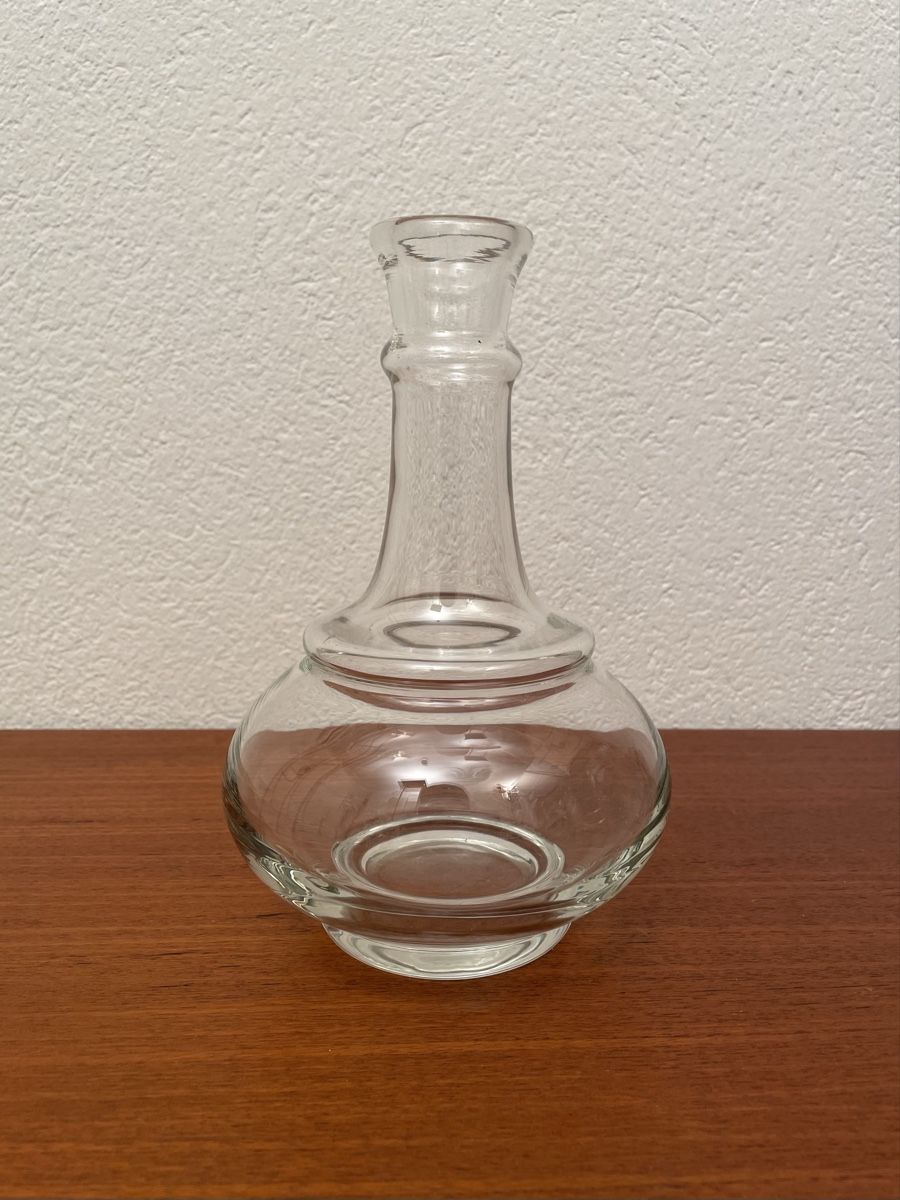 Caraffe: Vintage Glaskaraffe m. Steinlin Messing Stopfen Glas Karaffe – Usato da Zürich venduto da Vintagewiesel 4