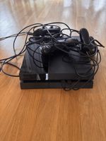 Spielkonsole Sony PlayStation 4 schwarz mit Controllern