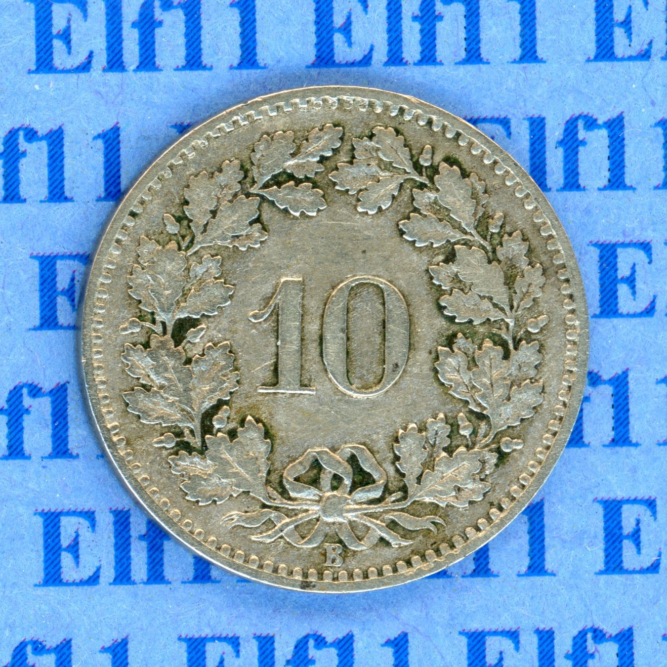 Tutti le monete: CHF___0.10 1875 -vz 10 Rappen – Usato da Widnau venduto da Elf11 1