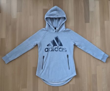 Y2K Style Adidas Sport ID Hoodie Grau (Gr. S)