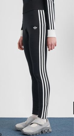 Adidas Sportleggins Gr. 34 schwarz , signature stripes