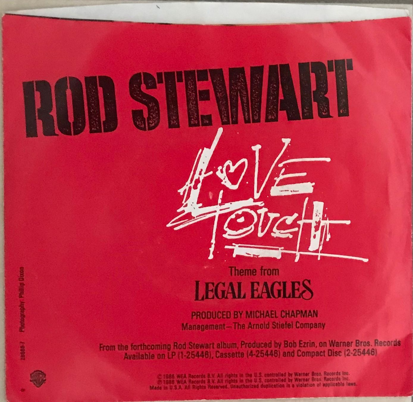 Dischi in vinile: ROD STEWART - LOVE TOUCH – Usato da Bussigny venduto da vinyl-pas-cher 1