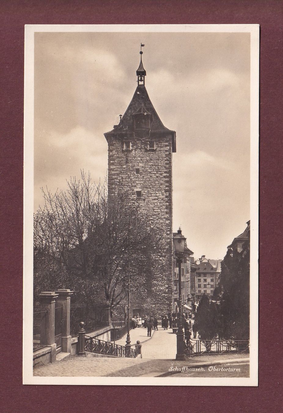 Ansichtskarten: SCHAFFHAUSEN - Obertorturm - 1932 – Gebraucht aus Pully von nicecards