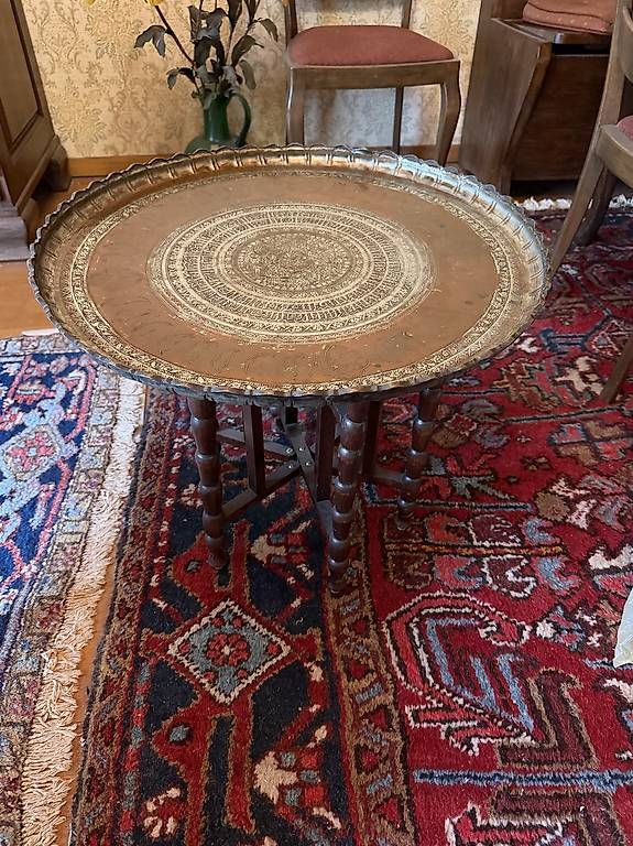 Tavoli: Orientalischer Messing-Tee-Tisch / Salontisch – Usato da Basel venduto da Avalanche4418 3