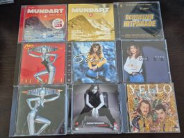 9 CDs Mundart, Yello, Sina, Stefanie Heinzmann