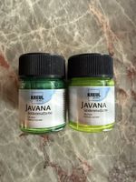 Kreul Javana Seidenmalfarbe, Grün-Töne, je 50ml