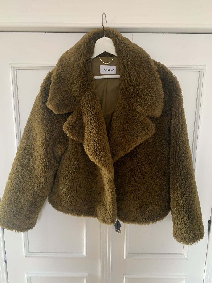 Marella Vestes: Marella Teddy Jacke grün Grösse 36 – D'occasion à Zürich par MK124 1