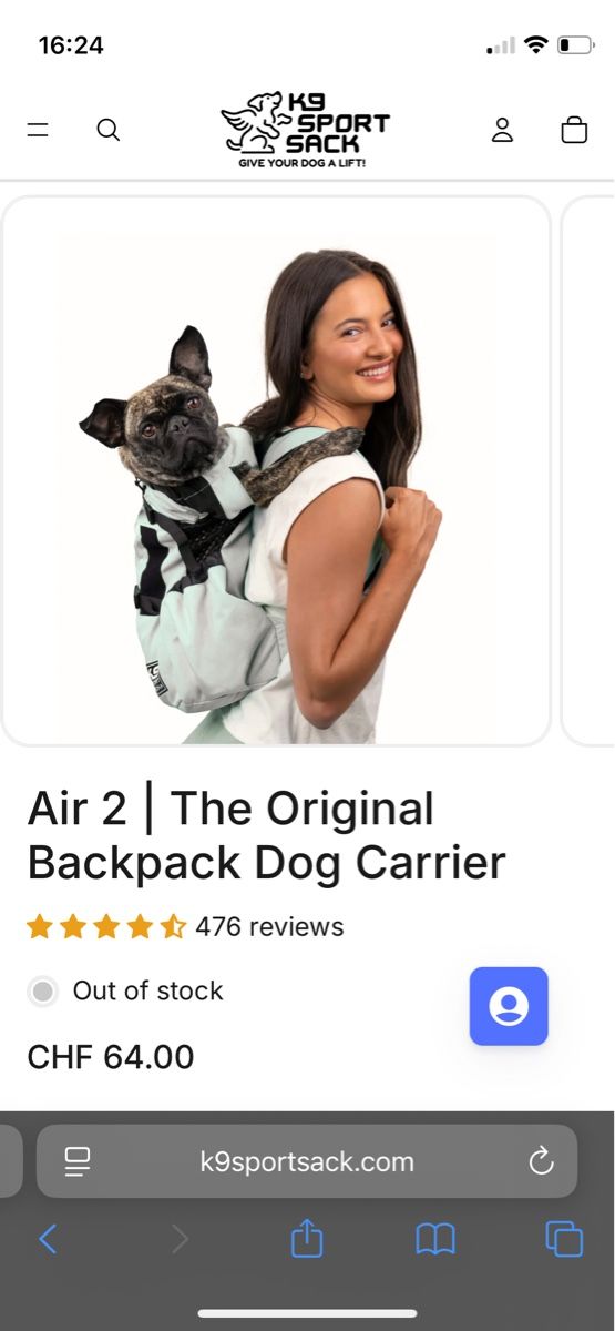 Zaini: K9 Sport Sack Air 2 Hunderucksack – Usato da Zürich venduto da aegertli10 2