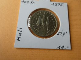 Mali 1975, 100 Francs   stgl.