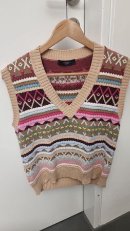 Max Mara Baumwoll Weste mit wunderschöner Farbgebung Gr. S