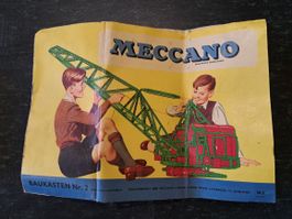 Meccano Baukasten Nr. 2 Anleitung deutscher Text