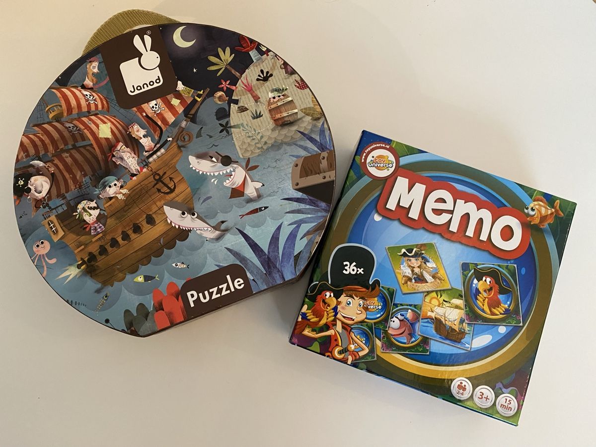 Janod Puzzle: Piratenspiele im Set: Puzzle und Memory – Usato da Niederglatt ZH venduto da Gitta