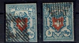 RAYONI <11> 5RP 2 AUSGABEN 17II B3+C2 Attest Eichele