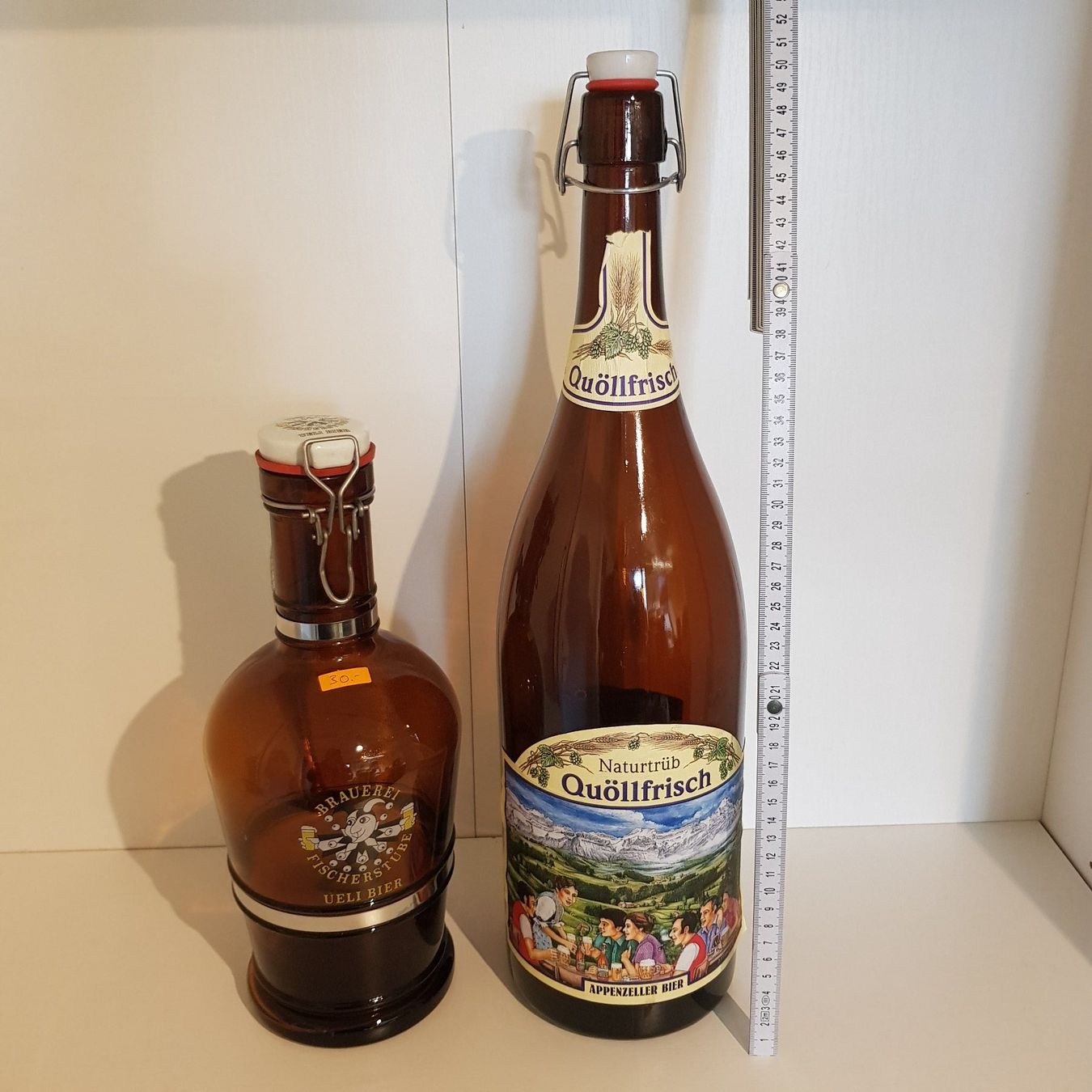 Bicchieri, Caraffe & Bottiglie: Quöllfrisch Bierflasche + Ueli Bierflasche – Usato da Münchenstein venduto da tsp01 2