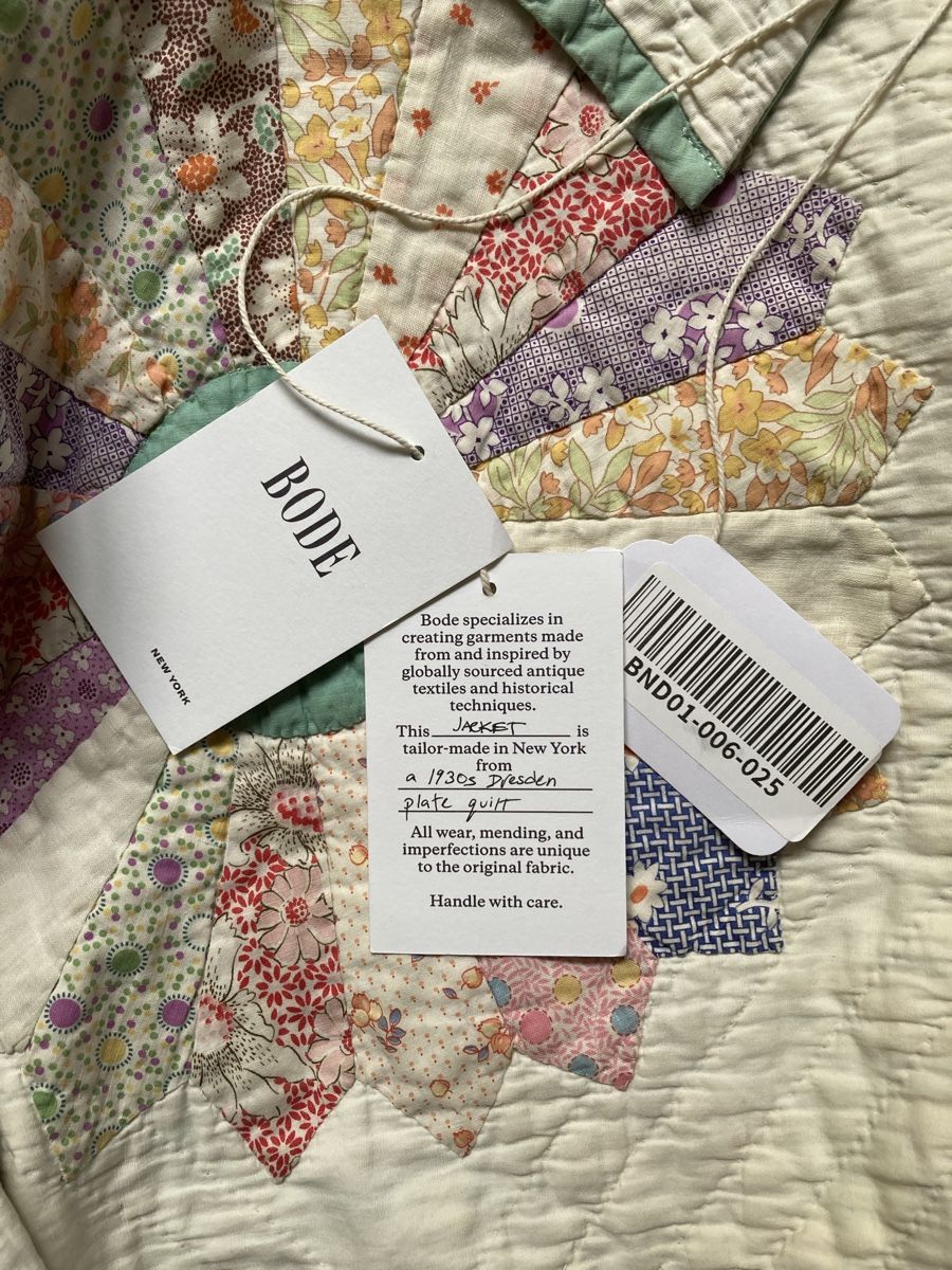 Vestes: exceptional 1 of 1 quilted patchwork bode jacket – Neuf avec emballage d'origine à Wilen b. Wollerau par samstag 4