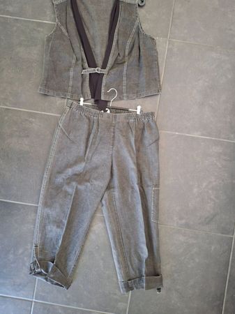 Hosenanzug, Gr. 46-50, Grau, Top Zustand