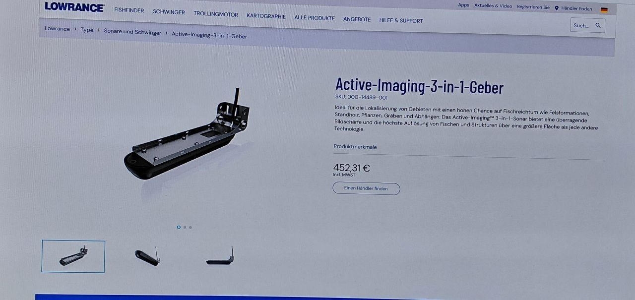 Accessori: Lowrance: Fishfinder plus Schwinger – Usato da Arni AG venduto da Erfolgreich 6