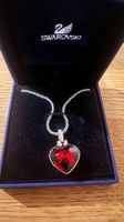Swarovski Halskette Herz silber-rot