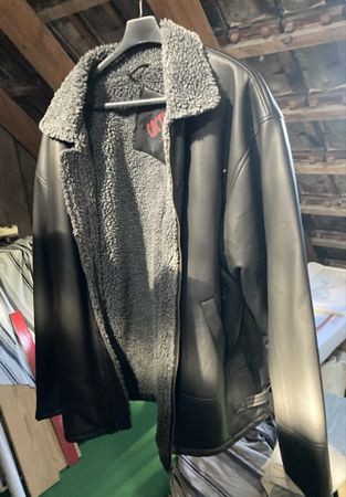 Jacke-Kunstleder XL