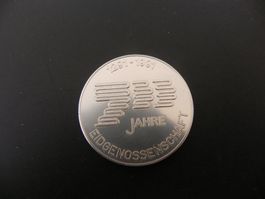 Medaille 700 Jahre Eidgenossenschaft 1291 - 1991