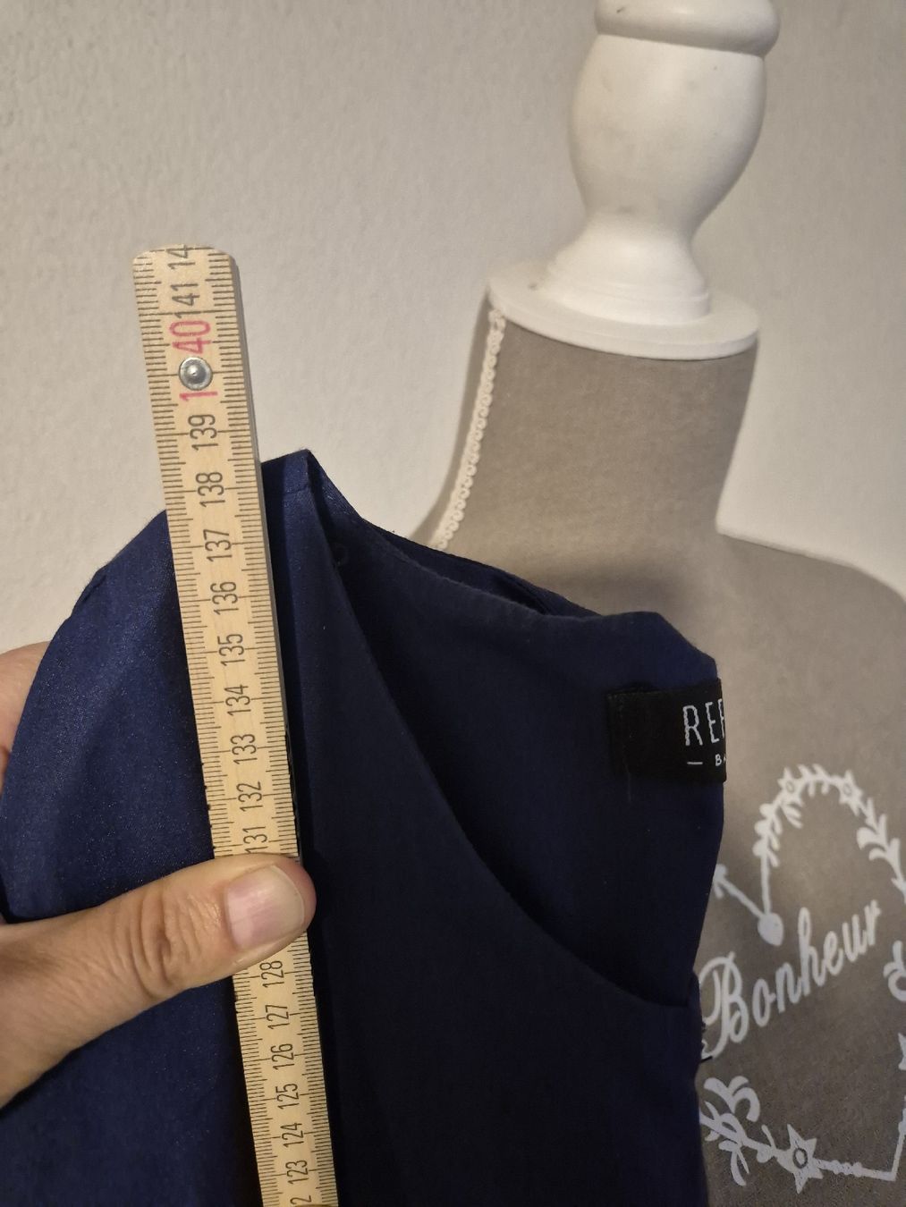 Vestiti: Kleid Refka Basic blau Baumwollmix Grösse 46 neuwertig – Usato da Zürich venduto da Drago670 7