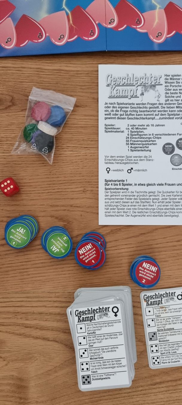 Giochi: Spielspass: Geschlechterkampf - unterhaltsames Brettspiel – Usato da Lachen SZ venduto da allesweg78 1