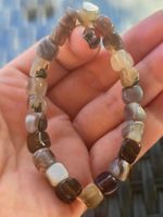 🖤🤍✨ Sardonyx-Achat Armband ✨🤍🖤 D 7.4mm