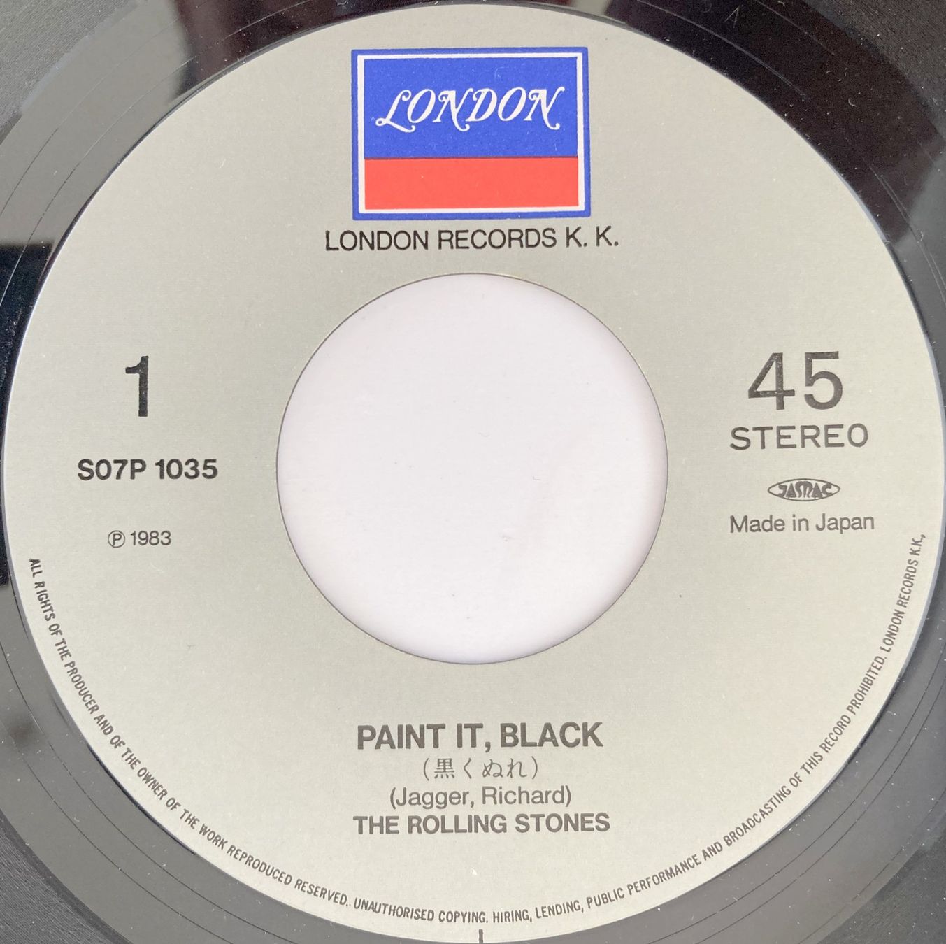Schallplatten: ROLLING STONES - PAINT IT, BLACK – Gebraucht aus Bottens von hotter-than-hell 3